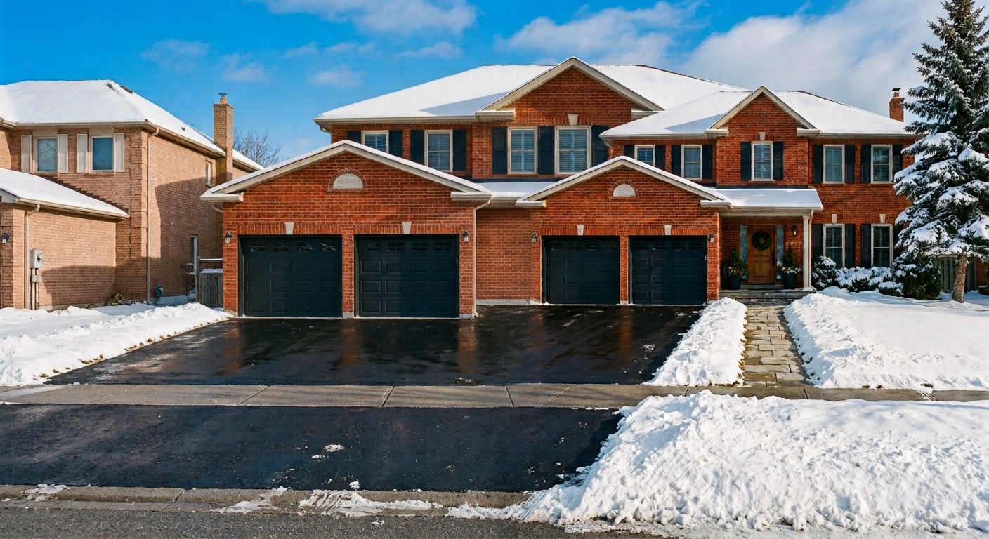 Cornwall driveway snow removal — after